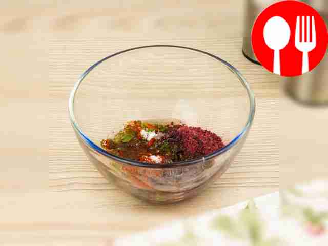 Add sumac and a pinch of salt to them. Pour...