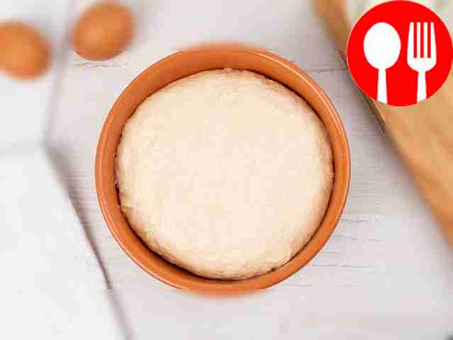 Cover the dough with cling film and leave it...