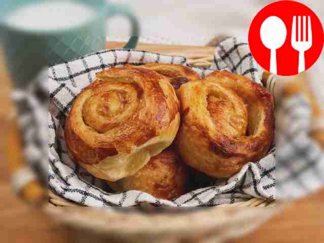 Carefully transfer the buns from the baking...