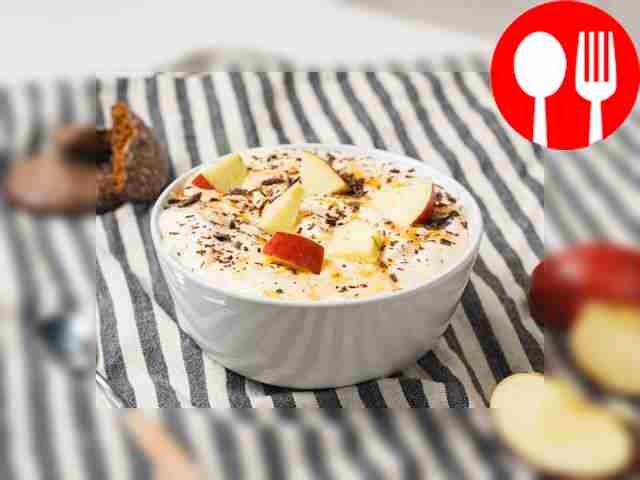 Пломбир с яблоками