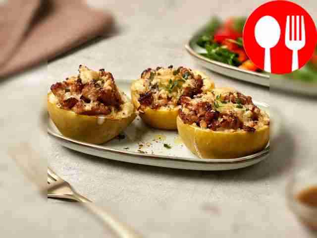 Айва с куриным фаршем