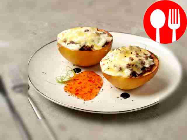 Quince with homemade minced meat