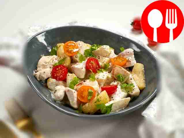 Chicken breast fillet with quince