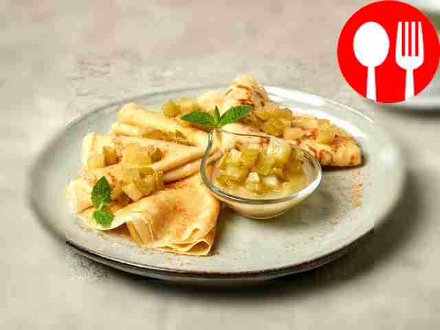 Pancakes with quince