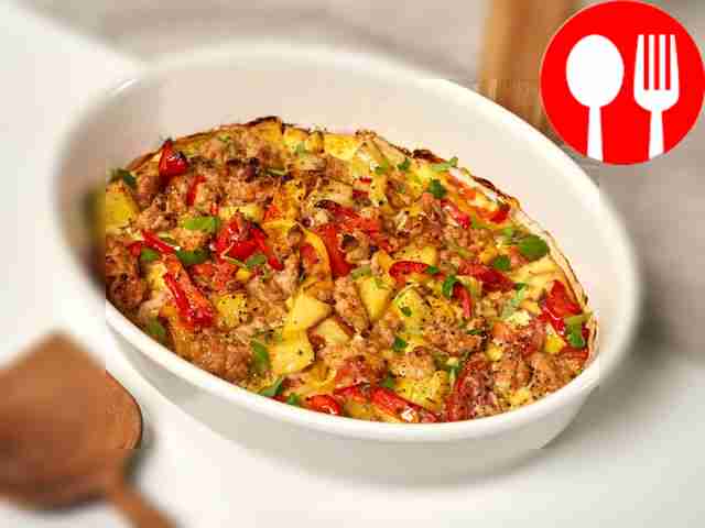 Moussaka with nutmeg