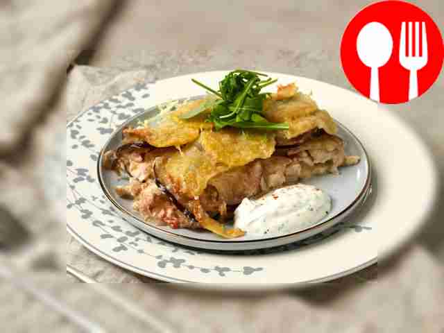 Moussaka with potatoes