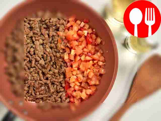 Prepare the filling. Peel the onion and cut...