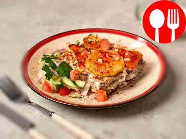 Мусака с простоквашей