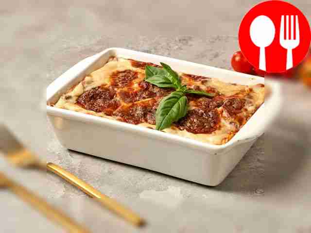 Moussaka with bechamel sauce