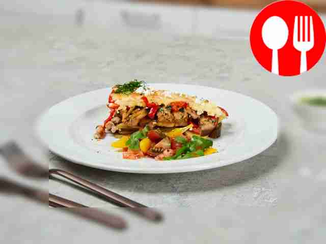 Мусака с кинзой