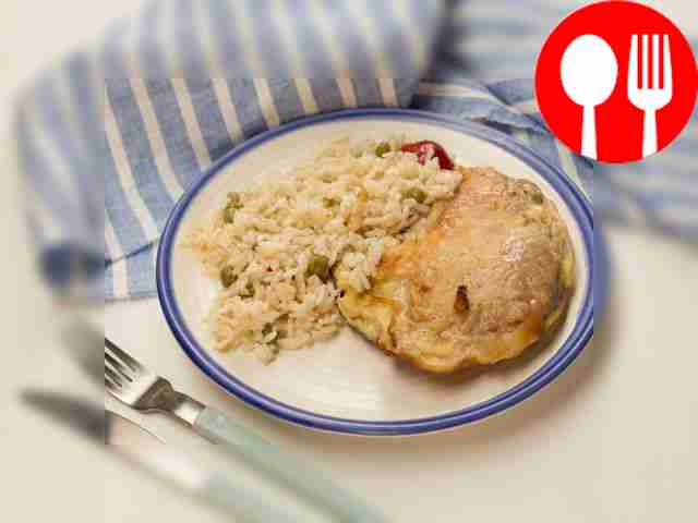 Pork chops in batter