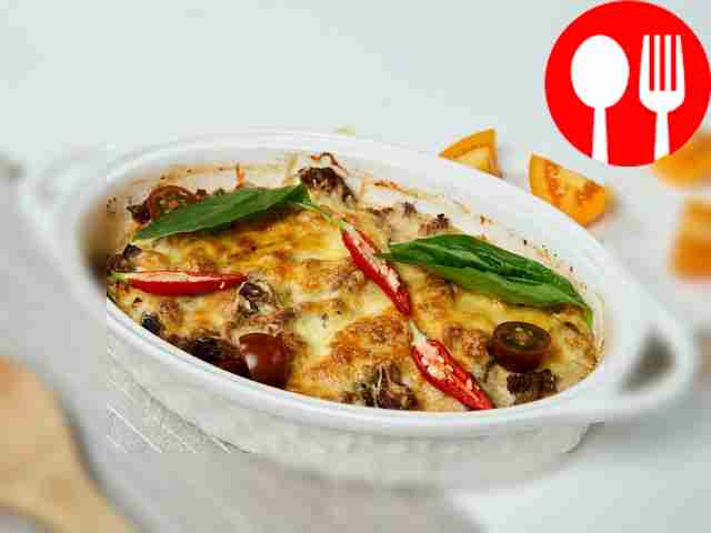 Мусака с укропом