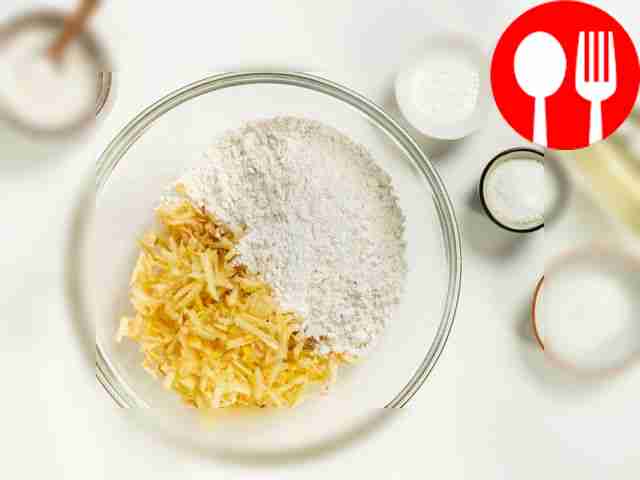 Prepare the dough. Mix grated quince with...