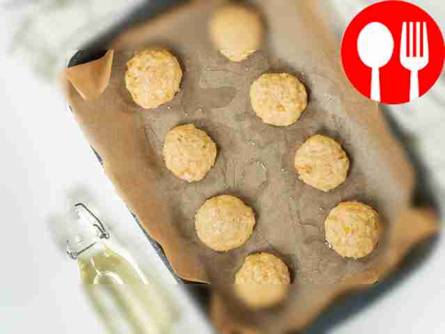 Prepare the cookies. Line a baking sheet with...