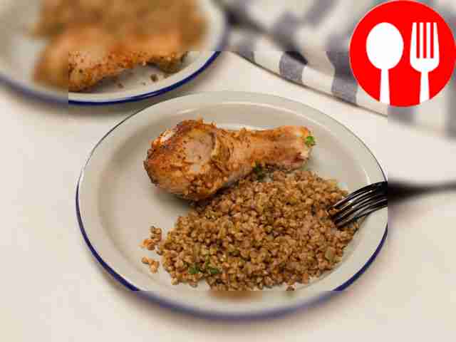 Гречка с курицей в духовке