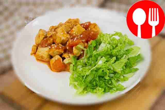 Stewed chicken with vegetables