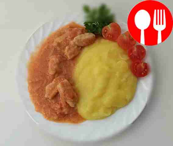 Нежный соус с куриным филе Delicate sauce with chicken fillet