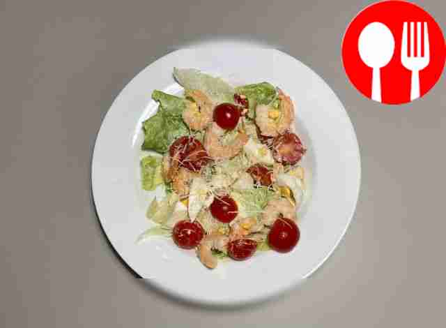 Serve in a beautiful salad bowl, garnished...