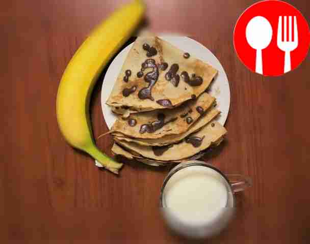 Сладкие банановые блины