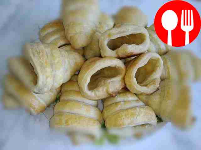 Remove the finished tubes from the oven, let...