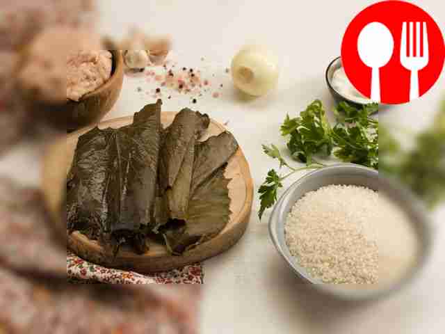 Wash the grape leaves and add boiled water. If...