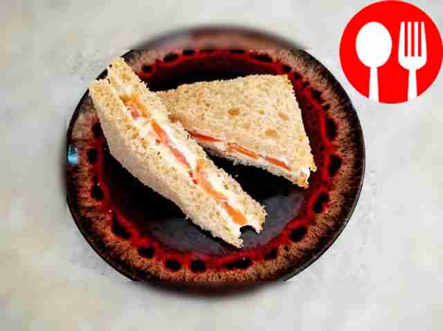 Savory smoked salmon sandwiches