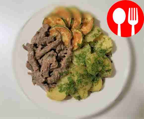 When serving, place the aza on a serving...