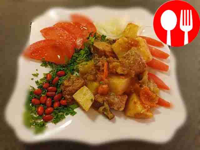 Насыщенное азу в мультиварке