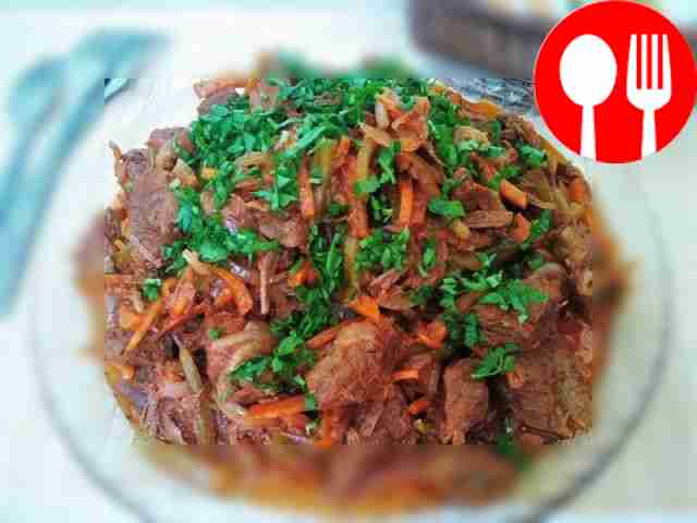 Острое азу с овощами Spicy azu with vegetables