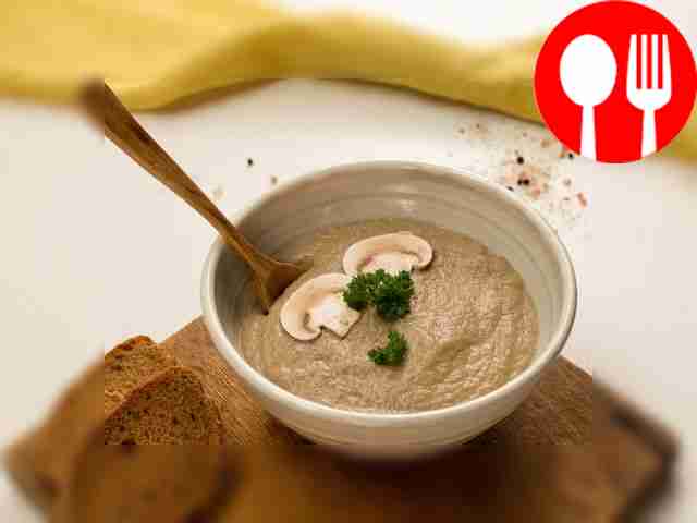 Суп-пюре из шампиньонов