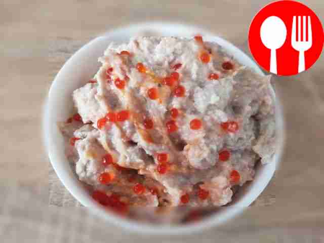 Original pate for sandwiches from herring fillet