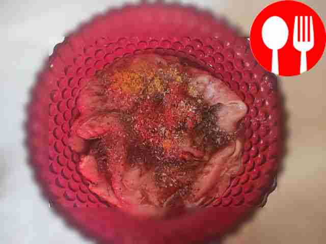 Lightly beat the breast pieces with a kitchen...