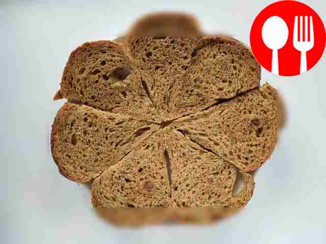 Place the prepared bread in the shape of a...