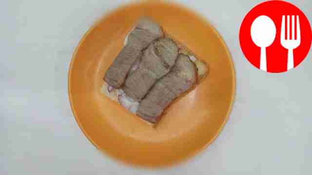 Hearty pork sandwich