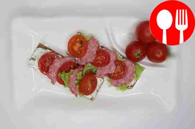 Light sandwiches with bread