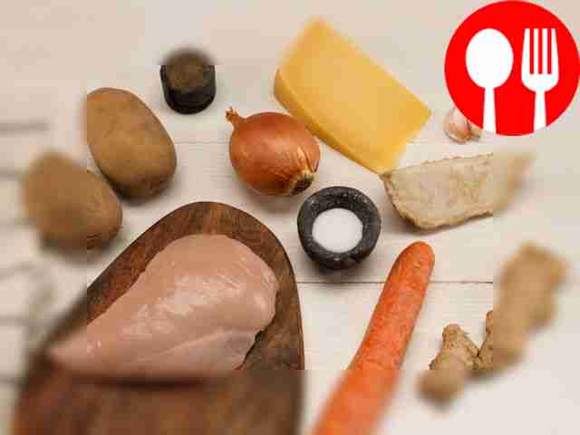 Peel and coarsely chop the vegetables. Peel...