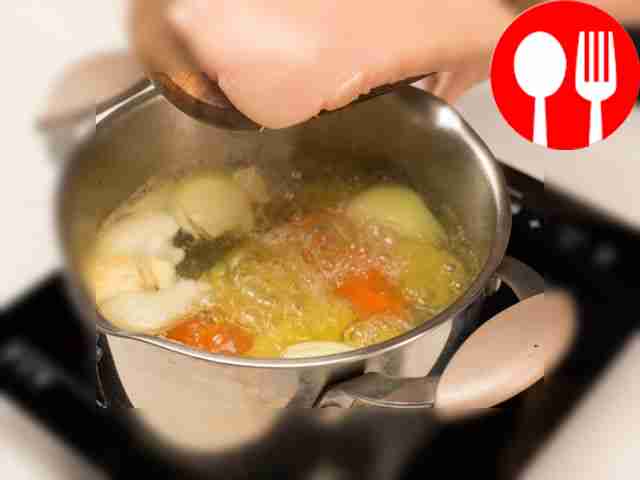 Place the vegetables, garlic and ginger in a...