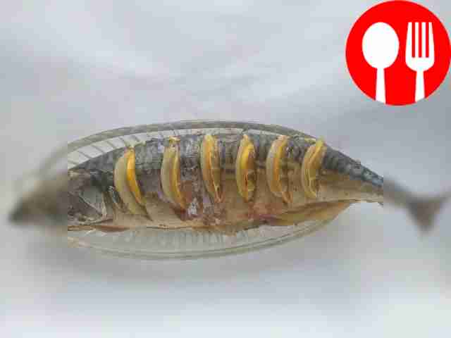 Baked fish with onions and foil