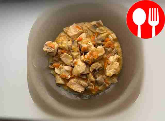 Легкое мясное рагу с грибами