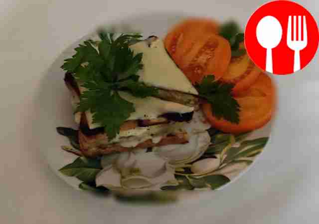 Before serving, garnish the sandwiches with...