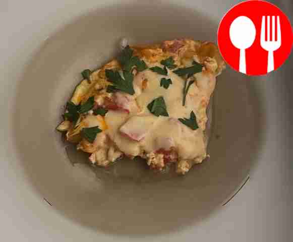 Молочный омлет с овощами на завтрак Milk omelet with vegetables for breakfast