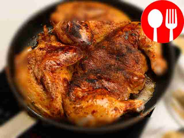 Цыпленок табака на сковороде