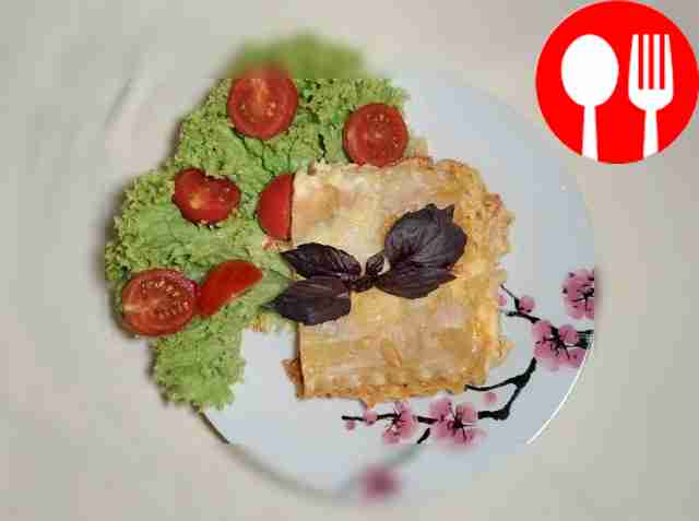 Tender chicken breast with Bechamel sauce