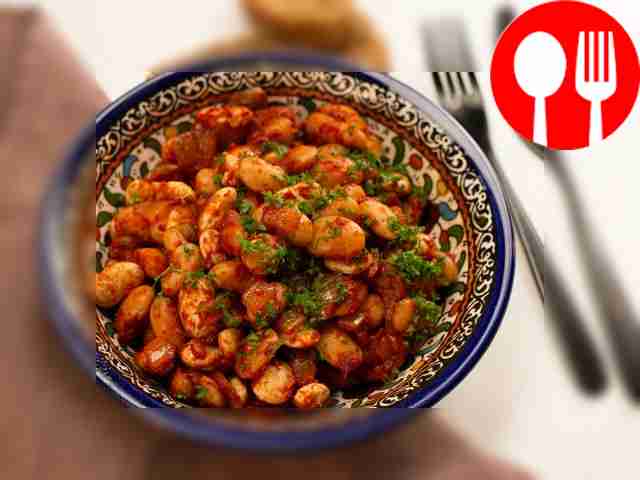 Тушеная фасоль