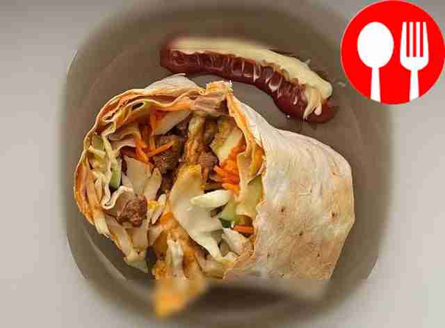 Quick chicken breast and pork shawarma