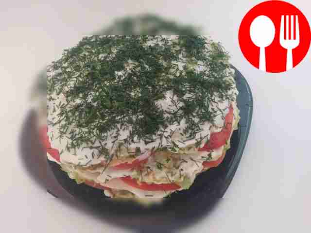 Zucchini layered cake