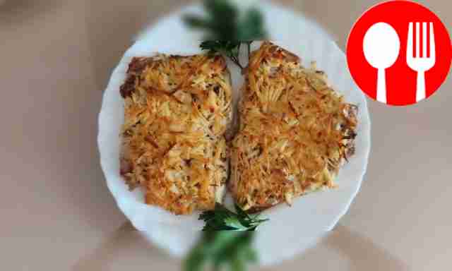 Delicious mackerel with cheese