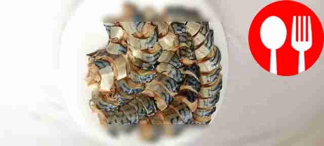 Homemade pickled mackerel