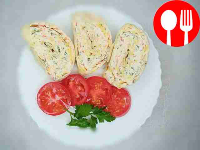 Quick roll with crab sticks