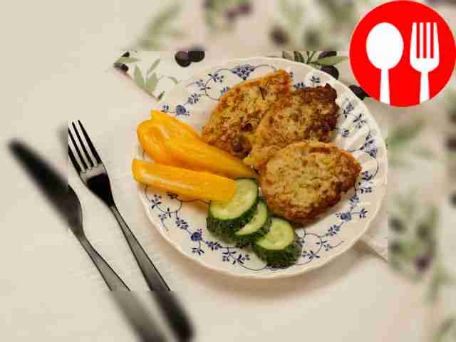 Котлетки из картофеля и куриного фарша